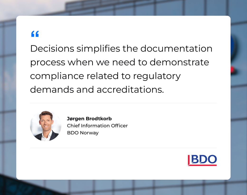 BDO Norway Testimonial