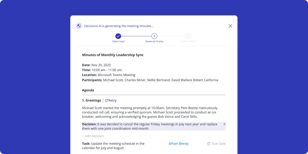 December 2025 Product Updates - Edit AI Minutes