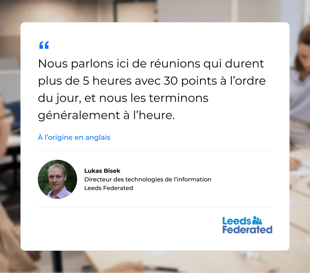 French Leeds Federated Testimonial