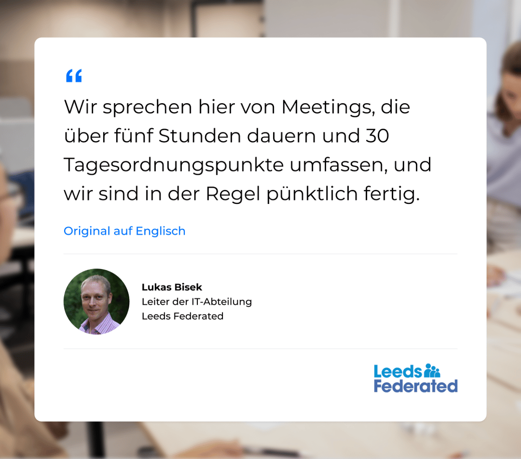 Leeds Federated Testimonial